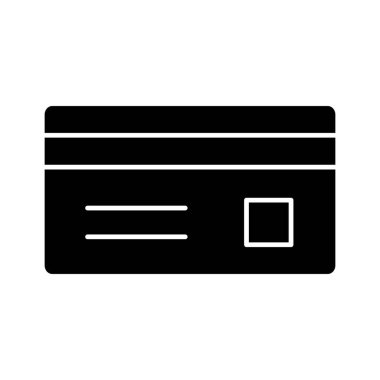 Kredi kartı, banka kartı, ödeme ikonu vektör resmi. Finans ve Para için de kullanılabilir. Web uygulamalarında, mobil uygulamalarda ve yazdırma ortamlarında kullanılabilir.