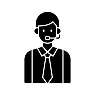 Müşteri, operatör, servis, ikon vektör görüntüsünü destekle. Alışveriş ve ecommerce için de kullanılabilir. Web uygulamalarında, mobil uygulamalarda ve yazdırma ortamlarında kullanılabilir.