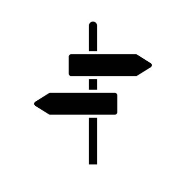 Yön, yön, rota, işaret simgesi vektör görüntüsü. Web pazarlama için de kullanılabilir. Web uygulamalarında, mobil uygulamalarda ve yazdırma ortamlarında kullanılabilir.