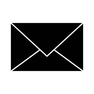 E- posta, gelen kutusu, mesaj, metin simgesi vektör resmi. Telefon ve tablet olarak kullanılabilir. Mobil uygulamalar, web uygulamaları ve yazdırma ortamları için elverişli.