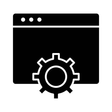 Vites, optimizasyon, ikon vektör görüntüsü. Web pazarlama için de kullanılabilir. Web uygulamalarında, mobil uygulamalarda ve yazdırma ortamlarında kullanılabilir.
