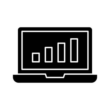 Büyüme, grafik, ilerleme ikonu vektör görüntüsü. Finans ve Para için de kullanılabilir. Web uygulamalarında, mobil uygulamalarda ve yazdırma ortamlarında kullanılabilir.