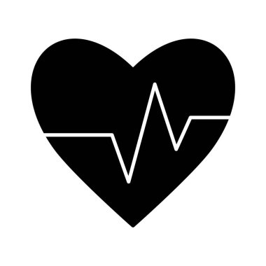 Kalp atışı ikon vektör görüntüsü. Revir için kullanılabilir. Mobil uygulamalar, web uygulamaları ve yazdırma ortamları için elverişli.