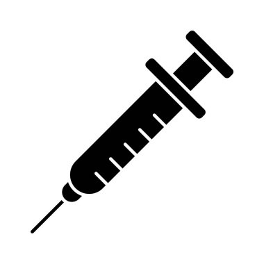 Şırınga Simgesi vektör resmi. Revir için kullanılabilir. Mobil uygulamalar, web uygulamaları ve yazdırma ortamları için elverişli.