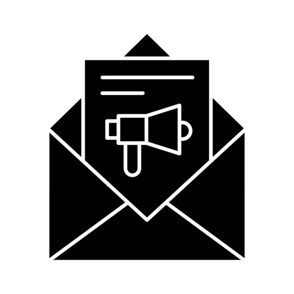 Email Marketing Annonce Icône Enveloppe Image Vectorielle Peut Également Être — Image vectorielle