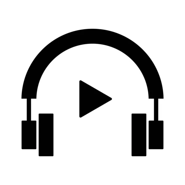 Ακουστικά Ακούστε Βίντεο Εικονίδιο Διάλεξης Διανυσματική Εικόνα Μπορεί Επίσης Χρησιμοποιηθεί — Διανυσματικό Αρχείο