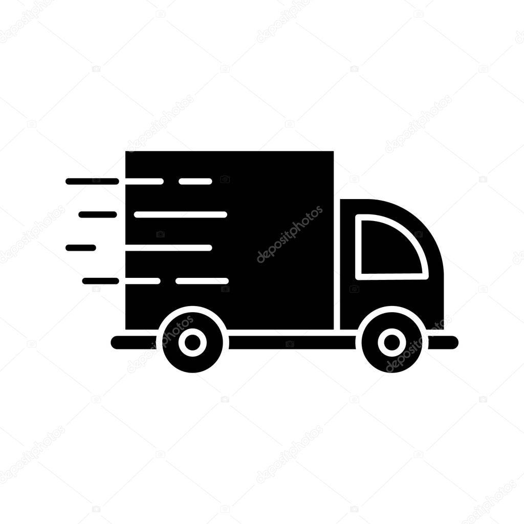 Fast delivery, shipping, truck icon vector image. Can also be used for shopping & ecommerce. Suitable for use on web apps, mobile apps and print media.