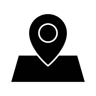 Konum, harita, pin ikonu vektör görüntüsü. Navigasyon için de kullanılabilir. Web uygulamalarında, mobil uygulamalarda ve yazdırma ortamlarında kullanılabilir.