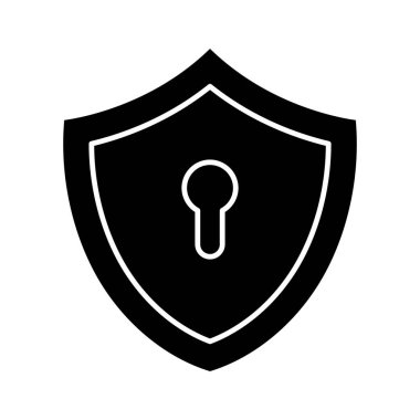 Kilit, kalkan, güvenlik simgesi vektör görüntüsü. İnternet güvenliği için de kullanılabilir. Web uygulamalarında, mobil uygulamalarda ve yazdırma ortamlarında kullanılabilir.