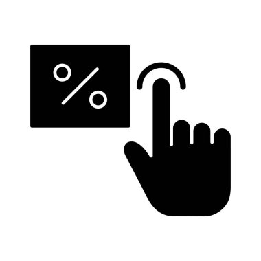 Tıklama başına ödeme, tıklama, el, tıklama, ikon vektör resmi. Web pazarlama için de kullanılabilir. Web uygulamalarında, mobil uygulamalarda ve yazdırma ortamlarında kullanılabilir.