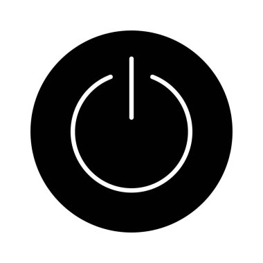 Güç, arayüz, simge vektör görüntüsü. Bilgi teknolojisi için de kullanılabilir. Web uygulamalarında, mobil uygulamalarda ve yazdırma ortamlarında kullanılabilir.