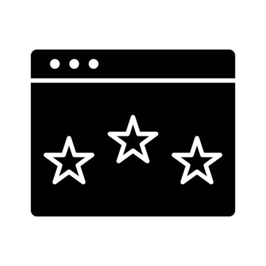 Rütbe, sıralama, itibar simgesi vektör imajı. Web pazarlama için de kullanılabilir. Web uygulamalarında, mobil uygulamalarda ve yazdırma ortamlarında kullanılabilir.