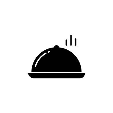 Oda servisi ikon vektör görüntüsü. Yiyecek ve içecekler için de kullanılabilir. Web uygulamalarında, mobil uygulamalarda ve yazdırma ortamlarında kullanılabilir.