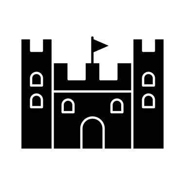 Kum Kalesi vektör görüntüsü. Yaz & Tatilleri için kullanılabilir. Mobil uygulamalar, web uygulamaları ve yazdırma ortamları için elverişli.