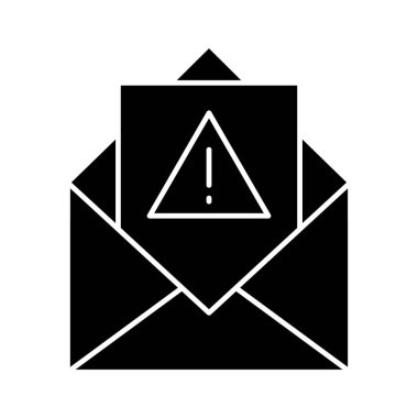 Konserve jambon, e-posta, uyarı simgesi vektör resmi. İnternet güvenliği için de kullanılabilir. Web uygulamalarında, mobil uygulamalarda ve yazdırma ortamlarında kullanılabilir.