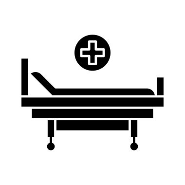 Strectcher Simgesi vektör görüntüsü. Revir için kullanılabilir. Mobil uygulamalar, web uygulamaları ve yazdırma ortamları için elverişli.