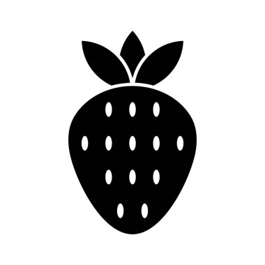Çilek Simgesi vektör görüntüsü. Yaz & Tatilleri için kullanılabilir. Mobil uygulamalar, web uygulamaları ve yazdırma ortamları için elverişli.