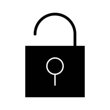 Simge vektör görüntüsünün kilidini aç. Telefon ve tablet olarak kullanılabilir. Mobil uygulamalar, web uygulamaları ve yazdırma ortamları için elverişli.