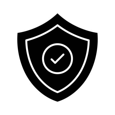 Doğrulandı, koruma, kalkan, güvenli simge vektör görüntüsü. Ağ ve veri paylaşımı için de kullanılabilir. Web uygulamalarında, mobil uygulamalarda ve yazdırma ortamlarında kullanılabilir.