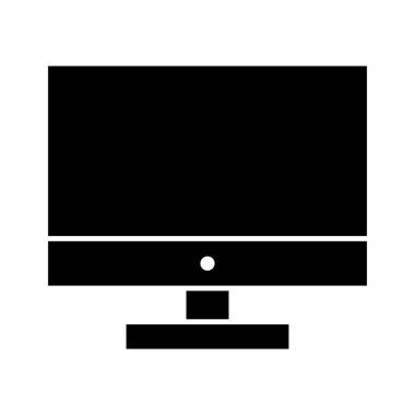 Video görüntüleme, ekran, monitör, lcd Simge vektör resmi. Telefon ve tablet olarak kullanılabilir. Mobil uygulamalar, web uygulamaları ve yazdırma ortamları için elverişli.