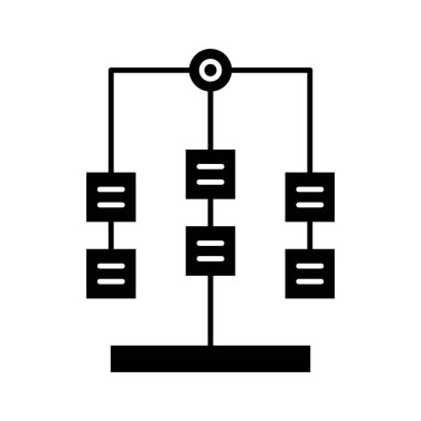 Workflow icon vector image. Can also be used for project management. Suitable for use on web apps, mobile apps and print media.