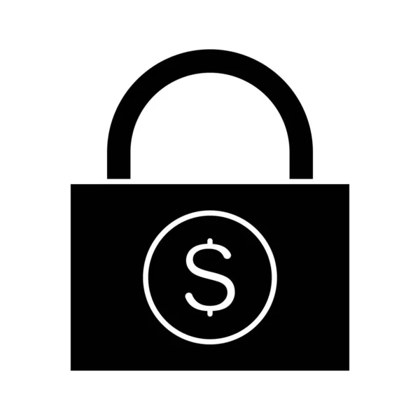 Zámek Peníze Vektorový Obraz Bezpečnostní Ikony Lze Také Použít Pro — Stockový vektor