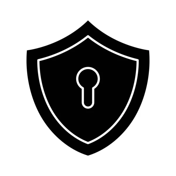 Bloqueo Escudo Imagen Vectorial Icono Seguridad También Puede Utilizar Para — Vector de stock