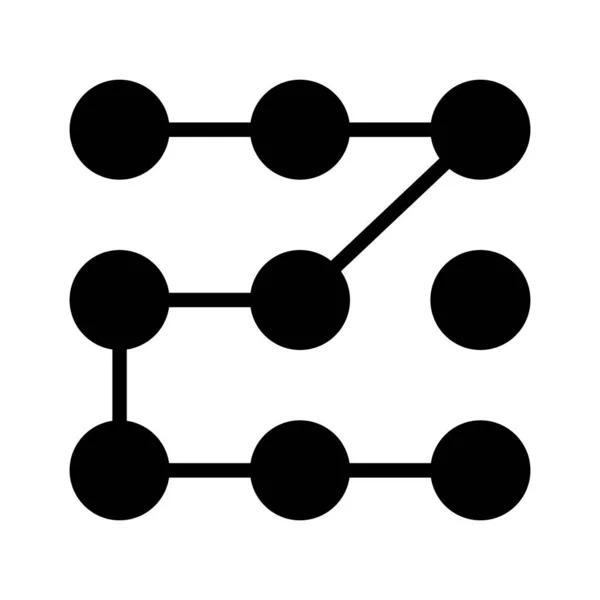 Patroon Toetsenbord Wachtwoord Pictogram Vector Afbeelding Kan Ook Worden Gebruikt — Stockvector