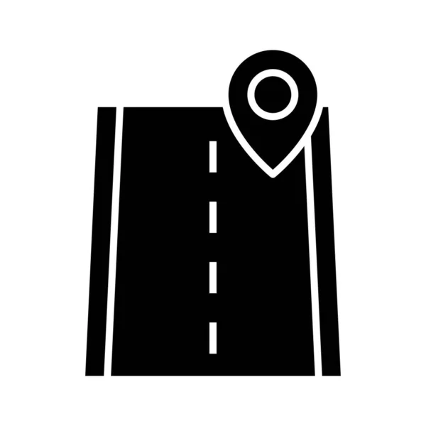 Pin Road Route Icon Vector Image Lze Také Použít Pro — Stockový vektor
