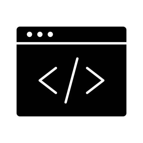 Programmierung Code Anwendungs Icon Vektorbild Kann Auch Für Die Informationstechnologie — Stockvektor