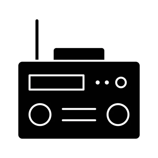 Ραδιόφωνο Μέσα Εικόνα Διανυσματικών Εικονιδίων Επικοινωνίας Μπορεί Επίσης Χρησιμοποιηθεί Για — Διανυσματικό Αρχείο