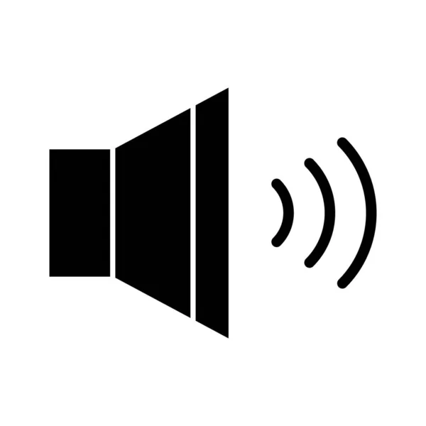 Speaker Icon Vectorbeeld Kan Gebruikt Worden Voor Telefoon Tablet Geschikt — Stockvector
