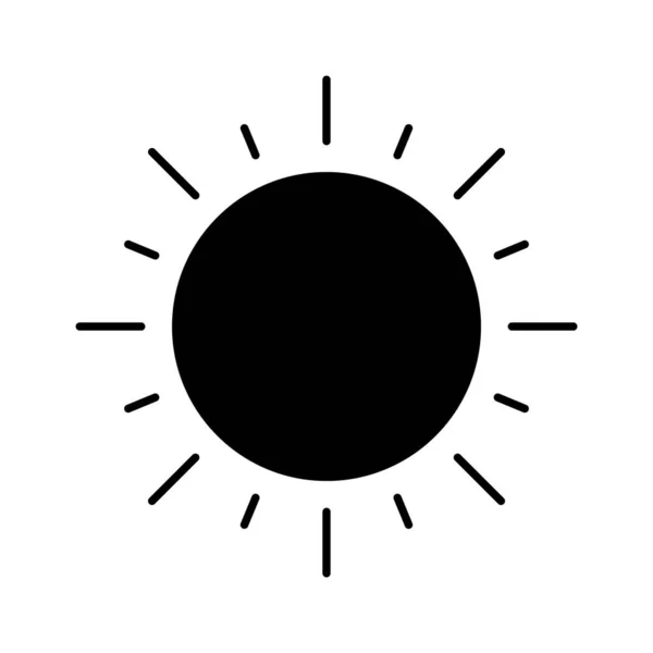 Εικονίδιο Ήλιου Διανυσματική Εικόνα Μπορεί Χρησιμοποιηθεί Για Καλοκαίρι Και Τις — Διανυσματικό Αρχείο