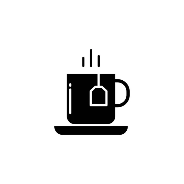 Tea Cup Ikon Vektor Bild Kan Även Användas Till Mat — Stock vektor