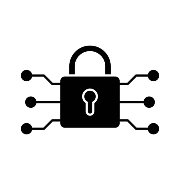 Vpn Kryptering Säkerhetsikon Vektor Bild Kan Även Användas För Internetsäkerhet — Stock vektor