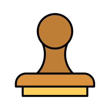 Kabul et, onaylandı, pul ikonu vektör görüntüsü. İş ve ofis için de kullanılabilir. Web uygulamalarında, mobil uygulamalarda ve yazdırma ortamlarında kullanılabilir.