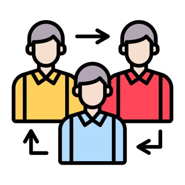 İş ağı, grup, takım, ikon vektör görüntüsünü paylaşıyoruz. İş ve ofis için de kullanılabilir. Web uygulamalarında, mobil uygulamalarda ve yazdırma ortamlarında kullanılabilir.