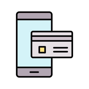 Kart, yöntem, ödeme ikonu vektör görüntüsü. Alışveriş ve ecommerce için de kullanılabilir. Web uygulamalarında, mobil uygulamalarda ve yazdırma ortamlarında kullanılabilir.