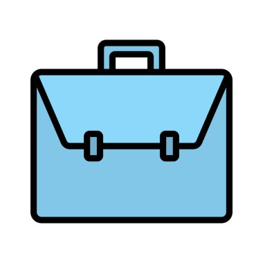 Kariyer, portföy, bavul ikonu vektör görüntüsü. Web pazarlama için de kullanılabilir. Web uygulamalarında, mobil uygulamalarda ve yazdırma ortamlarında kullanılabilir.