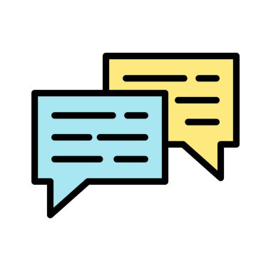 Sohbet Bubble Simgesi vektör görüntüsü. Telefon ve tablet olarak kullanılabilir. Mobil uygulamalar, web uygulamaları ve yazdırma ortamları için elverişli.