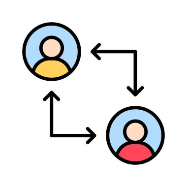 Bağlantı, Takım simgesi vektör görüntüsü. Proje yönetimi için de kullanılabilir. Web uygulamalarında, mobil uygulamalarda ve yazdırma ortamlarında kullanılabilir.