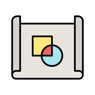 Yapım, Proje, Yönetici simgesi vektör görüntüsü. Proje yönetimi için de kullanılabilir. Web uygulamalarında, mobil uygulamalarda ve yazdırma ortamlarında kullanılabilir.