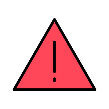 Uyarı, ünlem simge vektör görüntüsü. Telefon ve tablet olarak kullanılabilir. Mobil uygulamalar, web uygulamaları ve yazdırma ortamları için elverişli.