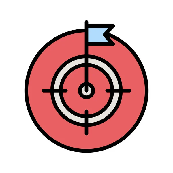 Aim Purpose Target Icon Vector Image Can Also Used Web — Stock Vector