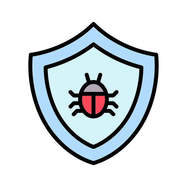 Antivírus Proteção Imagem Vetor Ícone Escudo Também Pode Ser Usado — Vetor de Stock