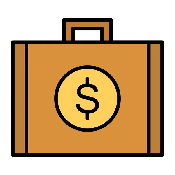 Business Investment Money Profit Money Bag Icon Vector Image Can — Stock Vector