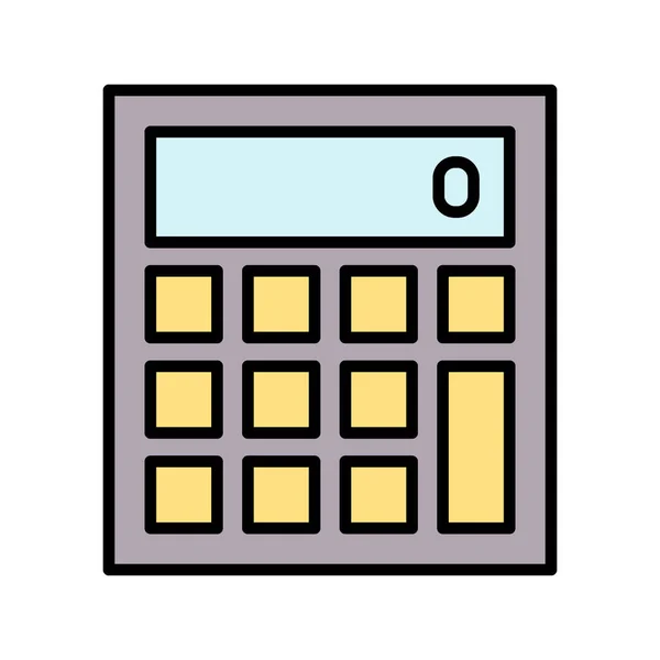 Calculatrice Calcul Prix Icône Finance Image Vectorielle Peut Également Être — Image vectorielle