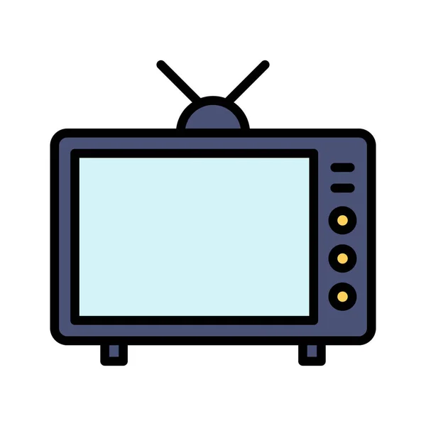 Intrattenimento Televisione Icona Immagine Vettoriale Può Essere Utilizzato Anche Seo — Vettoriale Stock