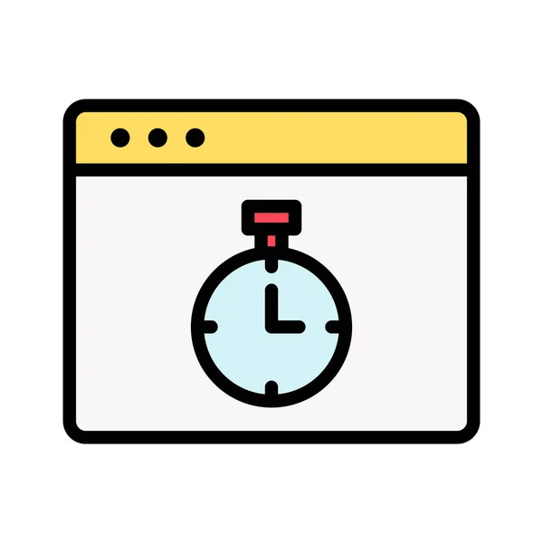 Fast Response Stopwatch Timer Icon Vector Image Can Also Used — Stock Vector