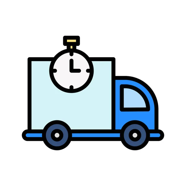 Snel Verzending Stopwatch Pictogram Vector Afbeelding Kan Ook Gebruikt Worden — Stockvector